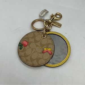 Coach keychain mirror NWT